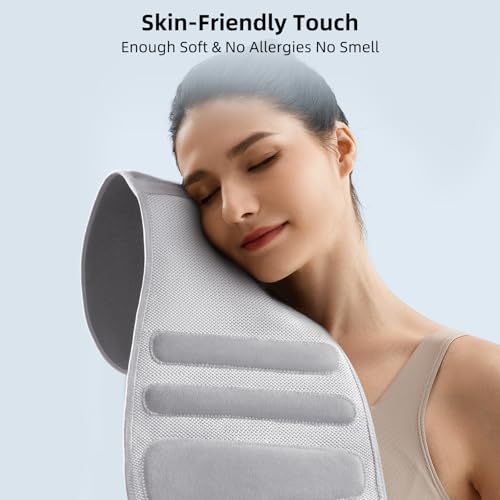 FREETOO Lower Back Brace For Women For Pain, Lumbar Back Support Brace Grey-Violet X-Large