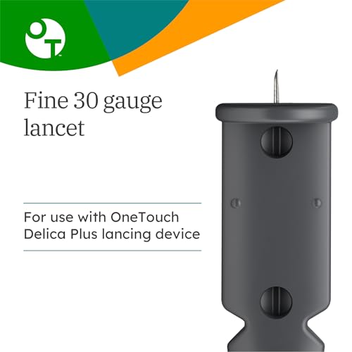 OneTouch Delica Plus 30-Gauge Lancets, Single-Use, 180 Count, 6 Pack 30 Count (Pack of 6)