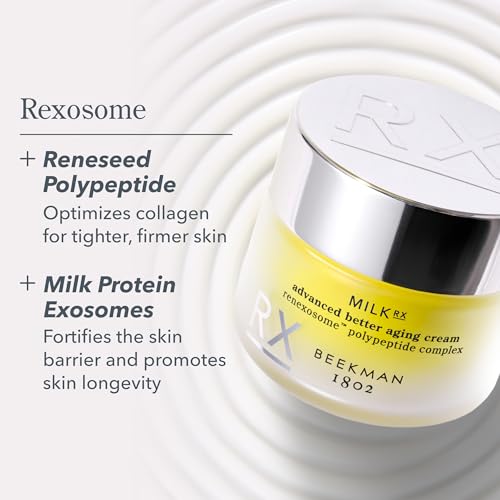 Beekman 1802 Milk RX Advanced Better Aging Face Cream, 0.5 fl oz Travel Size Face Cream