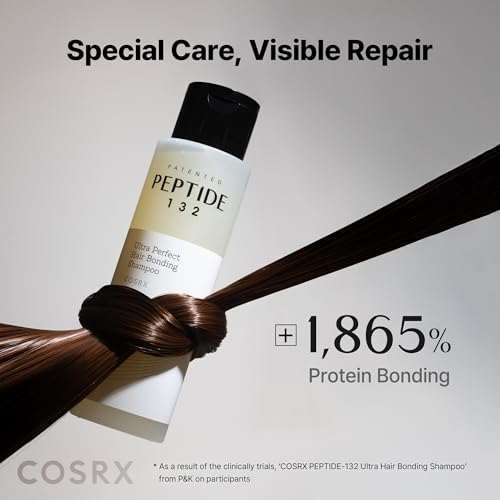 COSRX PEPTIDE 132 Hair Bonding Shampoo, Dandruff Scalp Care, 6.76 fl oz 6.76 Fl Oz (Pack of 1)