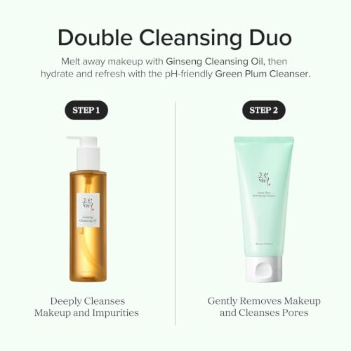 Beauty of Joseon Double Cleansing Duo With Glass Skin Moisturizer Gift | Daily Korean Skincare Face Cleansers for All Skin Types, Gentle Gel Cleanser and Lightweight Cleansing Oil 210 ml, 100 ml Double Cleansing Set (14.4 Ounce)