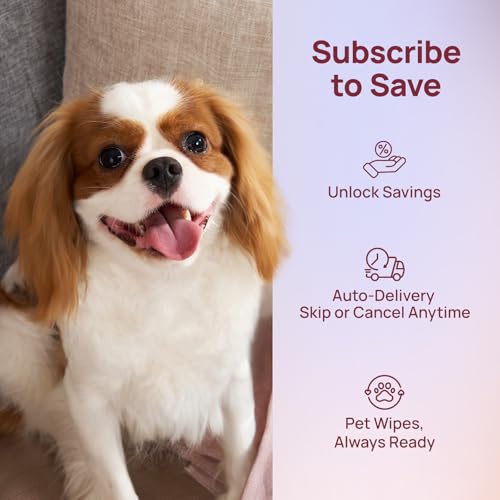 HICC PET Daily Care Bundle, Rose Pet Wipes for Dogs and Cats, Unscented Dental Finger Wipes for Teeth Cleaning, Paws Body Butt Grooming and Fresh Breath, 100 Count & 50 Count