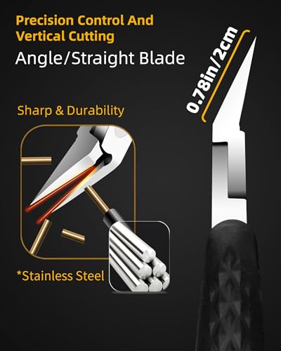 EBEWANLI Nail Nippers, Toenail Clippers for Thick Toenails & Hangnail 1pc-black
