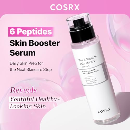 COSRX 6X Peptide Collagen Skin Booster Toner Serum for Dull Skin, 5.07 oz 6 Multi Peptide Complex (1 Pack)