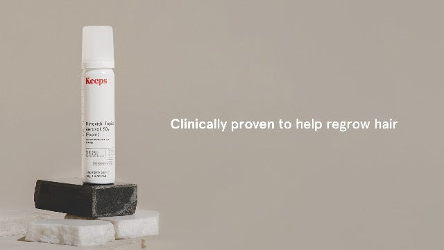 Keeps Minoxidil Foam 5% for Men, 3 Month Supply (3 x 2.11 Oz Bottles) Men's Minoxidil Aerosol Foam (3-Month Supply)