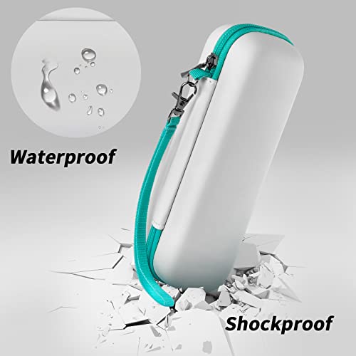2 Pack Toothbrush Travel Case Compatible with Oral-B Pro 1000, 2000, 3000, 3500, 1500/ for Philips Sonicare ProtectiveClean 4100 5100 Electric Toothbrush with Mesh Pocket for Accessories - White