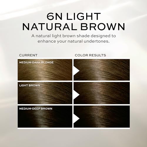 John Frieda Precision Foam Colour Light Natural Brown 6N, 2 Pack