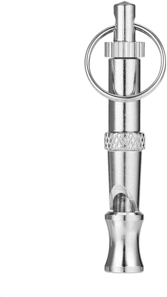 JJLFresheners Silver Pets Whistle Adjustable Pet Training Sound Control Stainless Steel Puppy Bark Whistles with Suspendable Key Chain Dogs - BeesActive Australia