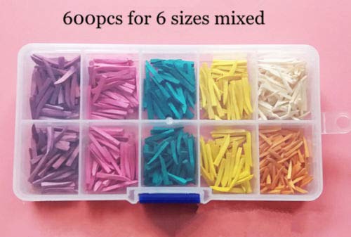 600pcs/Box Mixed Dental Fixing Wood Wooden Wedges for Dental Restoration for Matrices
