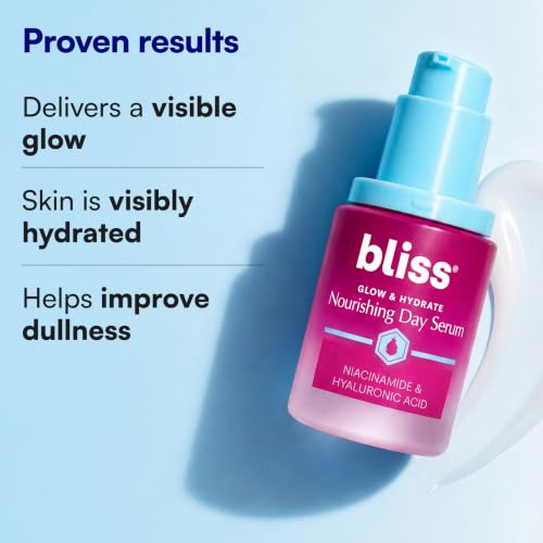 Bliss Glow and Hydrate Niacinamide Hydrating Face Serum - 1 Fl Oz - Radiant 02- Niacinamide + Hyaluronic Acid: Hydrating Daytime Glow Serum