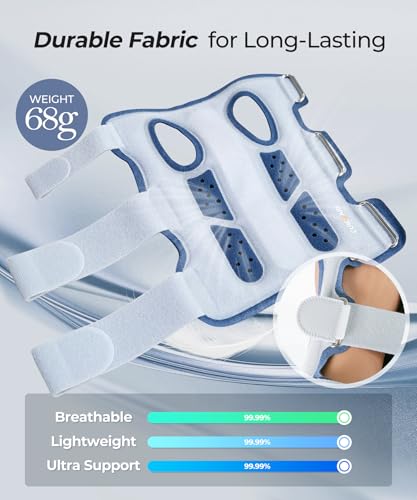 CURECARE Wrist Brace for Carpal Tunnel & Tendonitis, Firm Support Wrist Stabilizer, Adjustable, Breathable Wrist Immobilizer Left & Right Hand, One Size Fit Most (Navy) Navy