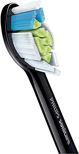 Philips Sonicare Optimal Whitening Black BrushSync Heads (Compatible with All Philips Sonicare Handles), 4 Pack 4 Count (Pack of 1)