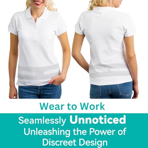 Lightweight Back Brace for Lower Back Pain Under Clothes - Relief from Sciatica, Spinal Stenosis & SI Joint Hip Pain - Breathable & Adjustable Lumbar Support Belt for Work and Exercise for Women & Men XL X-Large