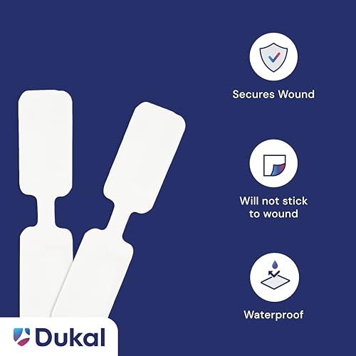 Dukal Sterile Wound Closure Strips, 3/8" x 1 - 13/16" (Case of 24 Boxes)(2400 Bandages)