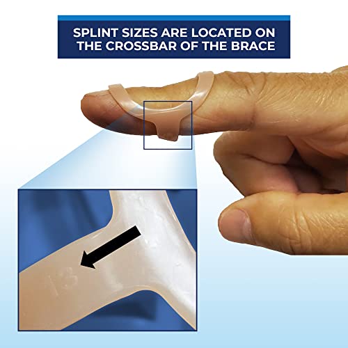 Brace On EZ Finger Splint Sizing Kit, 14 Splints, 28 Size Options 14 Unit - All Sizes