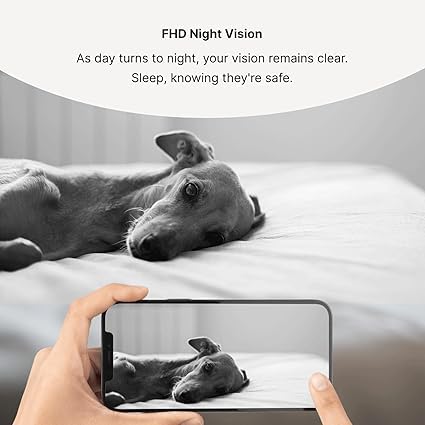Waggle RV Mini Wi-Fi AI Pet Camera, 1080p HD, Pan & Tilt, Motion Alerts, 2-Way Audio, Night Vision, Pet Camera with App Control, Built-in SD Card (128GB) - BeesActive Australia