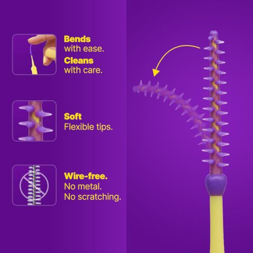 Soft Flexible Interdental Picks, Wire-Free, Sensitive Gums, 320 Ct