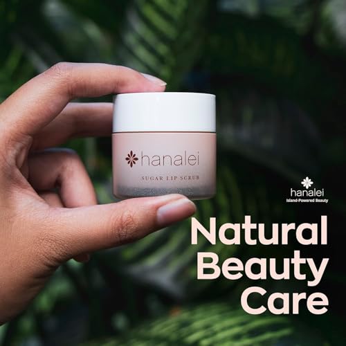 Hanalei Sugar Lip Scrub and Lip Treatment (Mauve Pink Tint) Bundle, Made with Raw Cane Sugar and Real Hawaiian Kukui Nut Oil (Cruelty free, Paraben free)