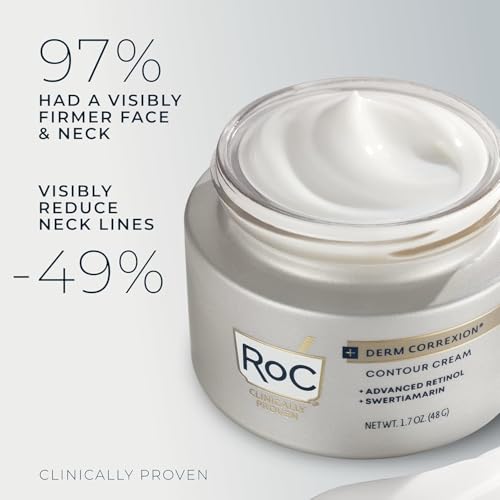 RoC Derm Correxion Neck Cream, Retinol + Hyaluronic Acid, Firming, 1.7 oz