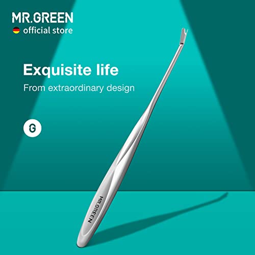 MR.GREEN Cuticle Pusher Dead Skin Remover Stainless Steel Manicure Tools Professional Cuticle Trimmer Nail Polish Peeler Scraper (Mr-2190) Mr-2190