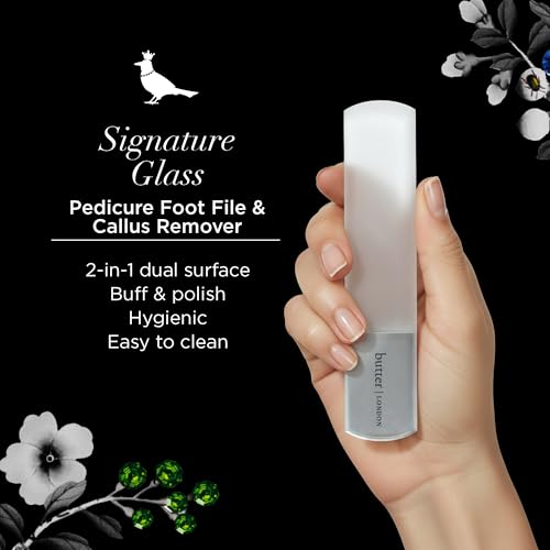 Butter London Glass Pedicure Foot File & Callus Remover, Signature Glass
