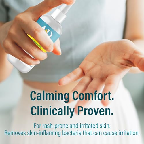 A+D Advanced Dermatitis Hypochlorous Acid Spray, for Face & Body, 4 oz