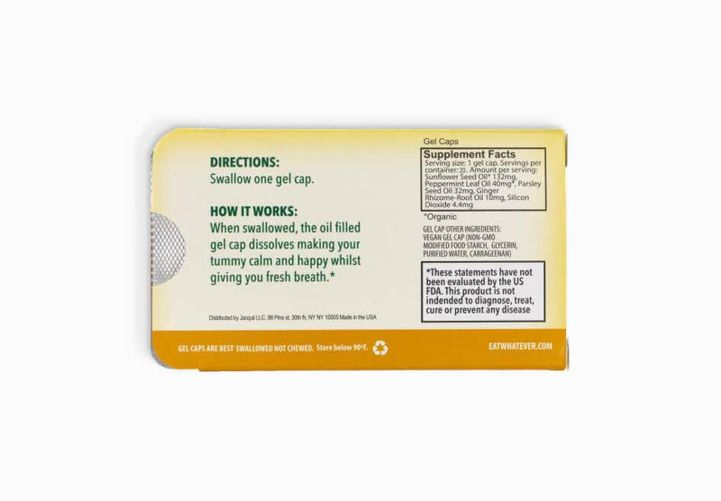 Eatwhatever Ginger Breath Gels All-Natural Gluten-Free Vegan Breath Freshener, 9-Pack Box - BeesActive Australia