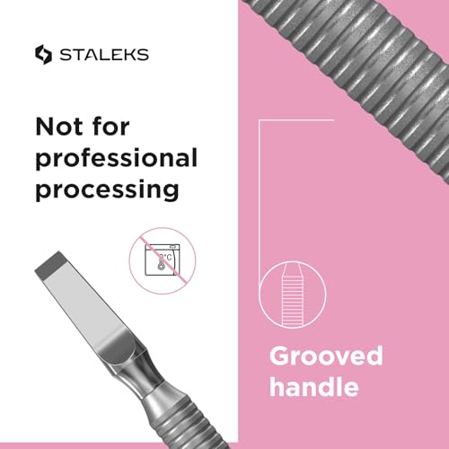 STALEKS BEAUTY & CARE Cuticle Pusher, Rounded & Straight Blade 123 mm