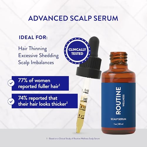 Routine Wellness Scalp Serum for Thinning Hair, Science-Backed Peptides