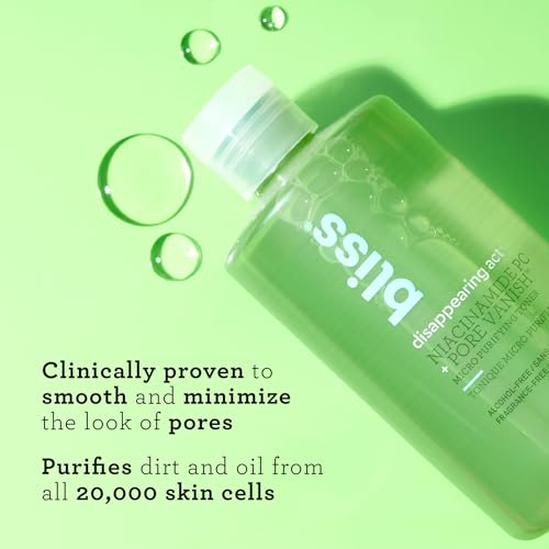 Bliss Disappearing Act Niacinamide Pore Toner - 10 Fl Oz - Soothing Formula Disappearing Act Toner