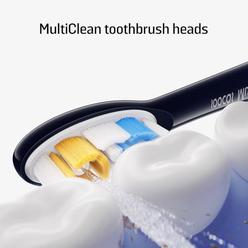 Soocas Multiclean Classic Clean Electric Toothbrush Replacement Heads, Compatible with Both NEOS II and NEOS II Ultra, 2 Brush Heads, Medium Bristles, Dark Violet Classic Clean - Dark Violet