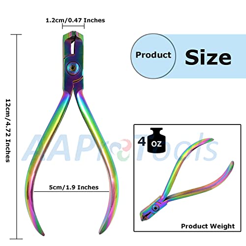 Limited Edition 5 Piece Multi Rainbow Color TC Distal End Cutter Hold & Cut Hard and Soft Wire Orthodontic Instruments