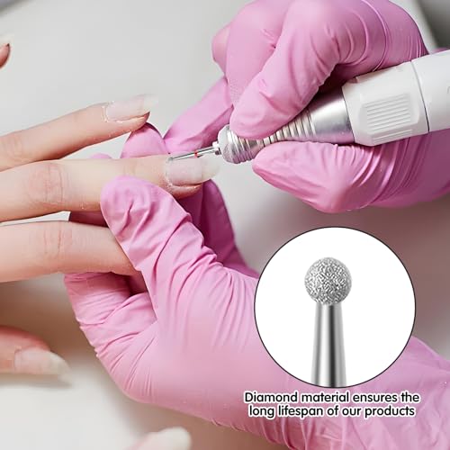 30Pcs Pedicure Care Diamond Nail Drill Bits, Professional Safety Cuticle Nail Drill Bits Tool for Electric Manicure & Pedicure Good Quality Moderate Size