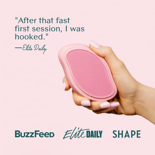 Bare August Glass Foot File Callus Remover- Heel Scraper & in Shower Foot Scrubber Dead Skin Remover - Pedicure Foot Buffer for Soft Feet Pink