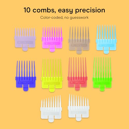 Conair Rechargeable Hair Clippers Kit, Color-Coded Guide Combs, 17 Pieces