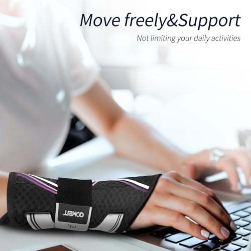 Wrist Brace for Carpal Tunnel,Night Wrist Support Pain Relief Wrist Splint for Arthritis Tendonitis Sprains Hand Brace for Work Fit for Women and Men(Left,XS-M) XS-M Left Hand