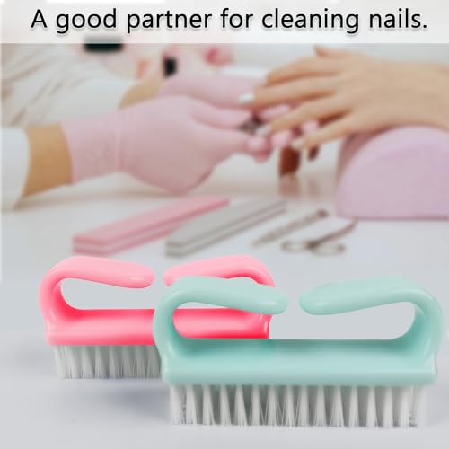 10 Pack Handle Nail Brush, Hand and Toe Nail Care Kit with Deep Cleaning Brushes, Scrubbing Tool Kit for Men and Women