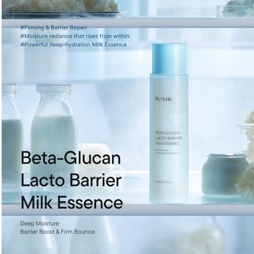 IUNIK Beta-Glucan Barrier Milky Toner Essence - Deep Hydration 6.7 fl oz 6.7 Fl Oz (Pack of 1)