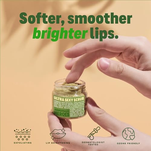 The Ultimate Self-Care Duo for Nourished Lips and Tangle-Free Hair: 100% Natural Lip Scrub Matcha Latte and Hair Detangler Brush in Rose Gold