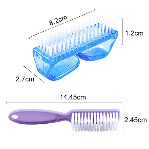 6 Pack Handle Grip Nail Cleaning Brush, Fingernail Brush Color B