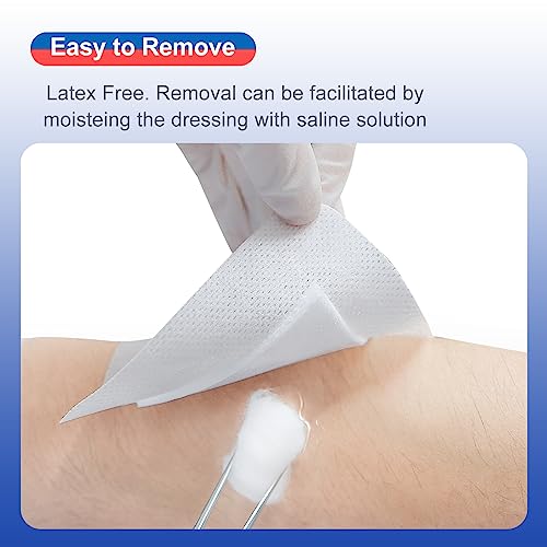 Niceful Island Dressing 4" x 4" Wound Bandages, 100 Total Count (2 Packs of 50 Each) 4"x4"(50 Pcs) (Pack of 2)