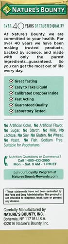 Nature's Bounty Vitamin B12 5000 mcg Sublingual Liquid,Cardiovascular Health & Cellular Energy Support,2 Fl Oz,(Pack of 3) 2 Fl Oz (Pack of 3)