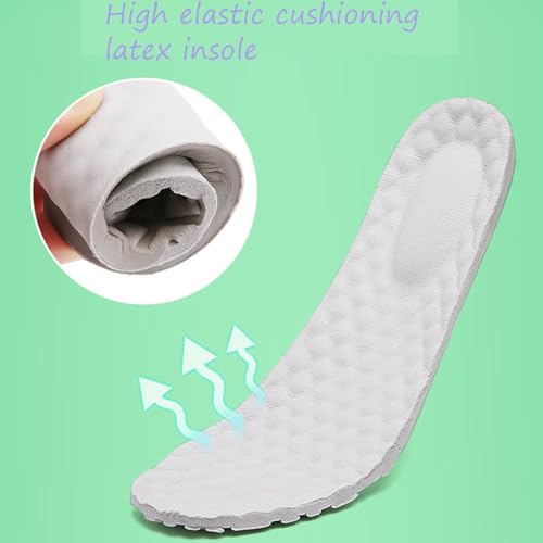 Women's Air-Cushion Orthopedic Slip-On Nurse Shoes Fashion Round-Toe Wedge Heel Thick-Soled Comfortable Arch Support Walking Loafers 5 White