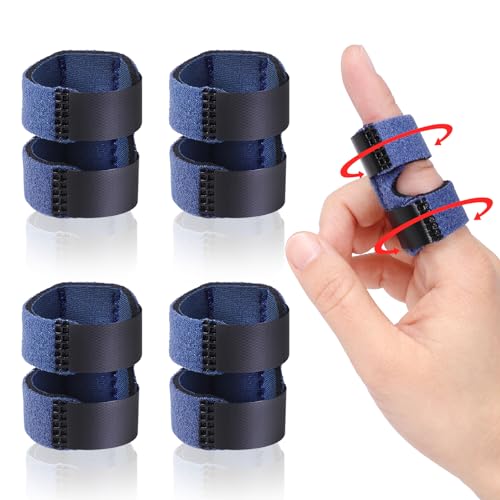 Thumb Finger Splints Blue 4pcs and Trigger Finger Splint Black 4pcs