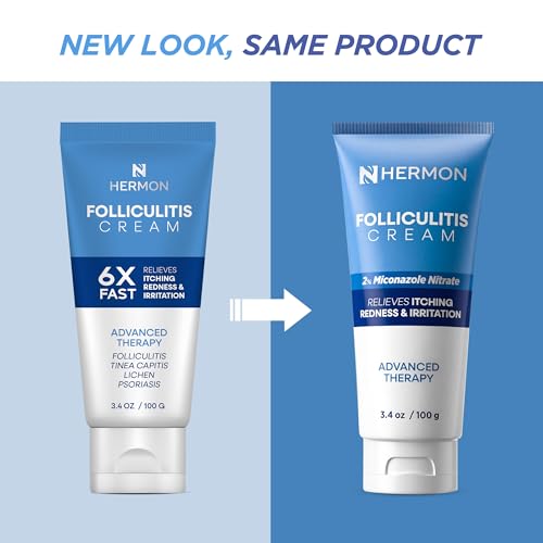 Hermon Folliculitis Cream: Effective for Folliculitis Scalp Face and Body 100g 3.4 Ounce(Pack of 1)