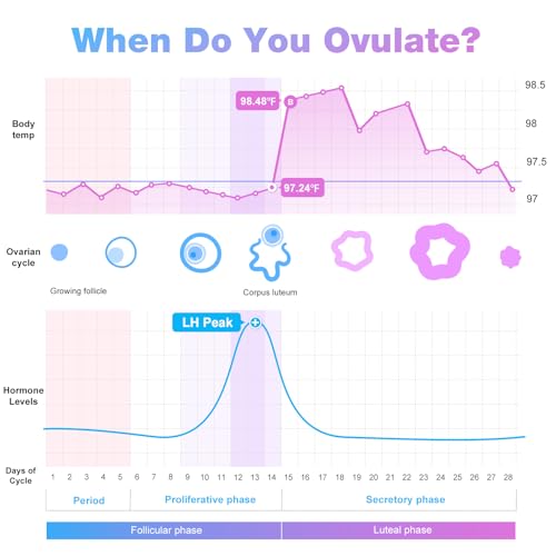 Easy@Home Ovulation Test Strips, 100 Pack Fertility Kit with 100 Urine Cups 100 Count (Pack of 1)
