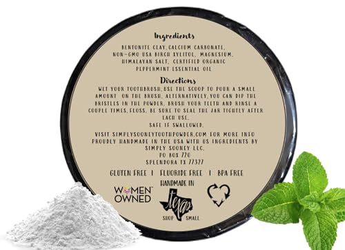 Peppermint and Strawberry Bundle Vegan Fluoride Free Toothpaste Powder