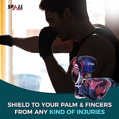 Boxing Gloves for Kids, Men & Women - Pro Training Sparring Punching Gloves - Muay Thai MMA, Kickboxing Heavy Bag Workout Leather Boxing Gloves (Multi, 6OZ)