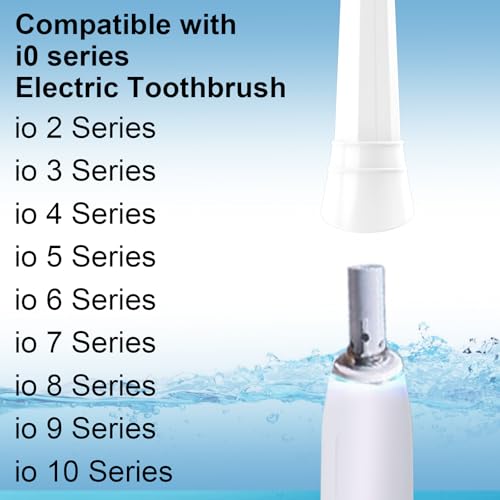 Replacement Heads Compatible with Oral B iO 3 4 5 6 7 8 9 10 Series Electric Toothbrush,Toothbrush Heads Compatible with Braun Oral B iO Replacement Heads with Medium Bristles,White