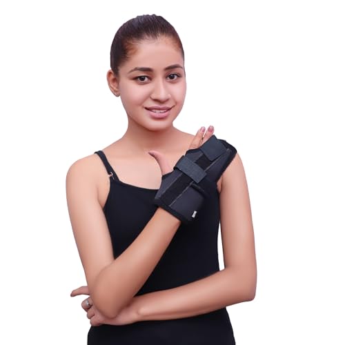 Boxer Finger Splint - Metacarpal Finger Splint Right Removable Splint for Boxer's Fracture - Little and Ring Finger Protection - Fits Left or Right-Hand Brace (Small Pack of 1) Small Pack of 1